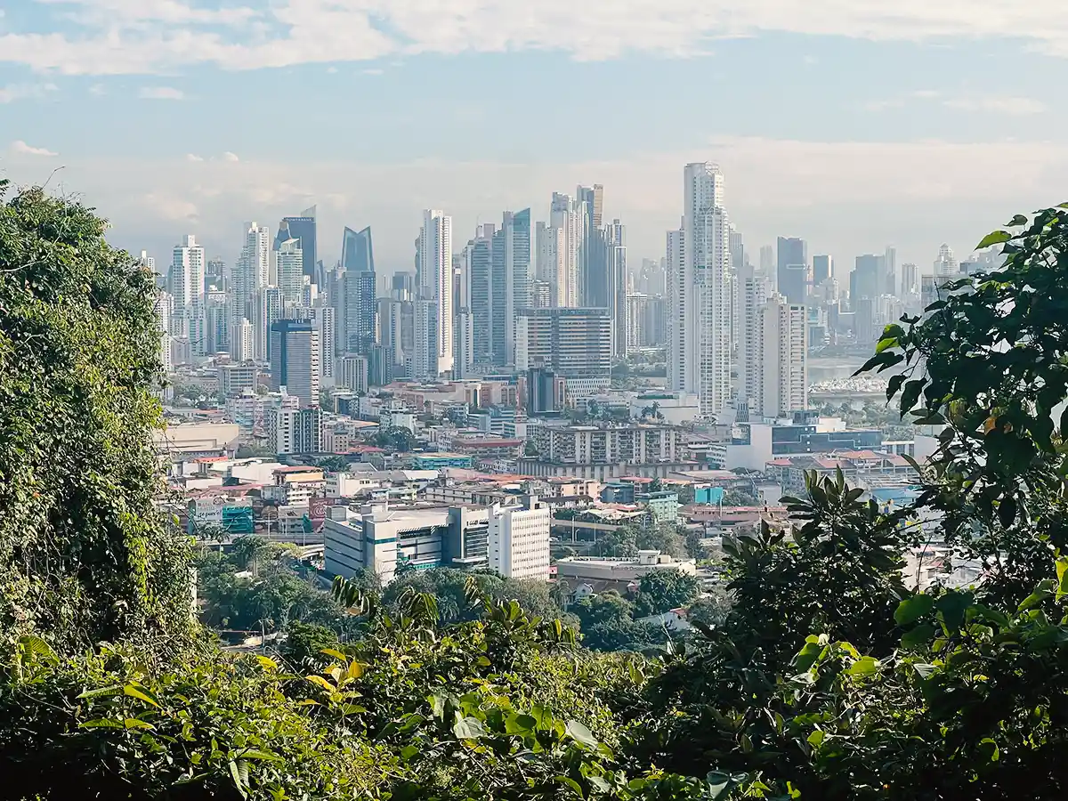 Skyline of Panama City from Ancon