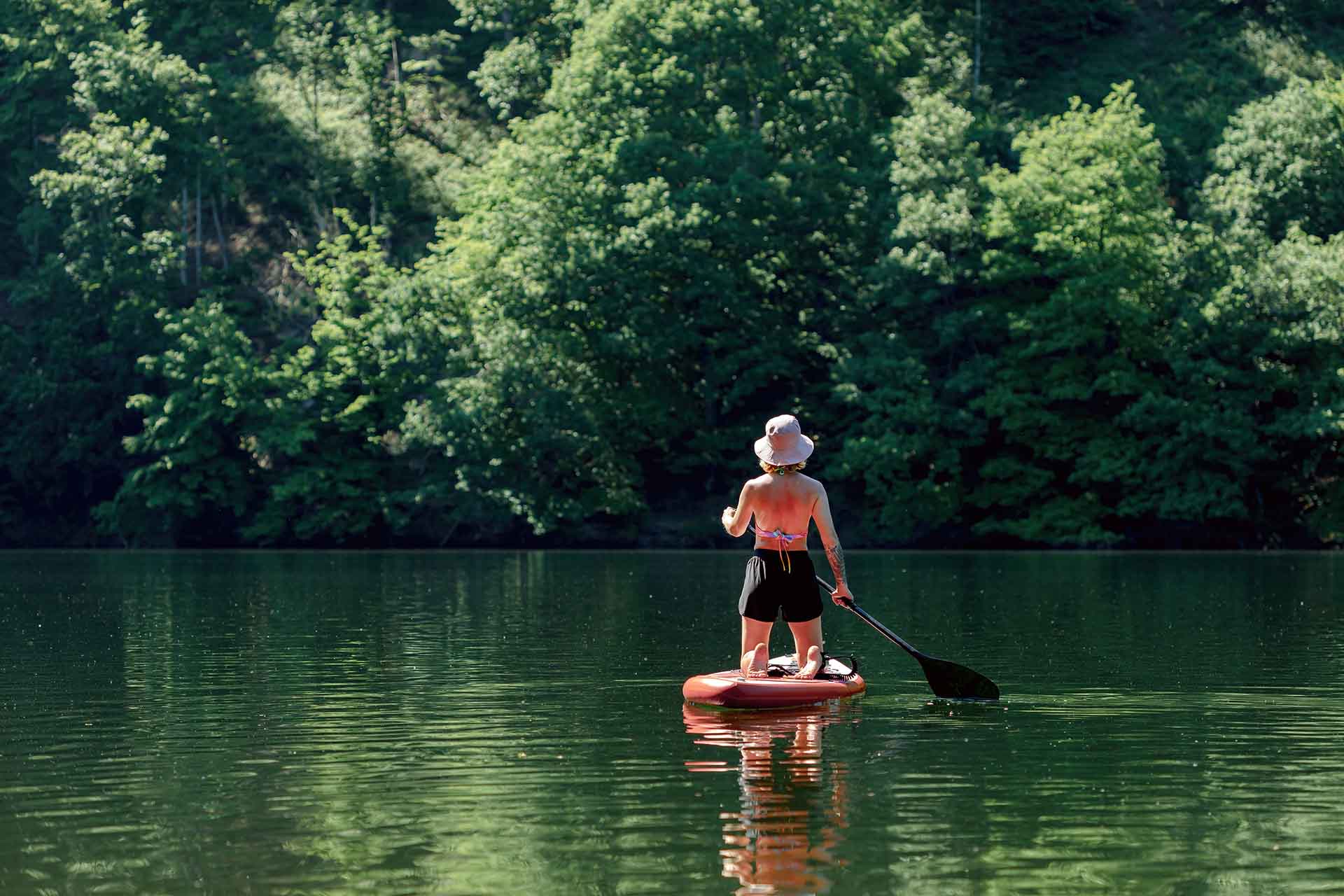 Stand-up paddle boarding in Boca Chica