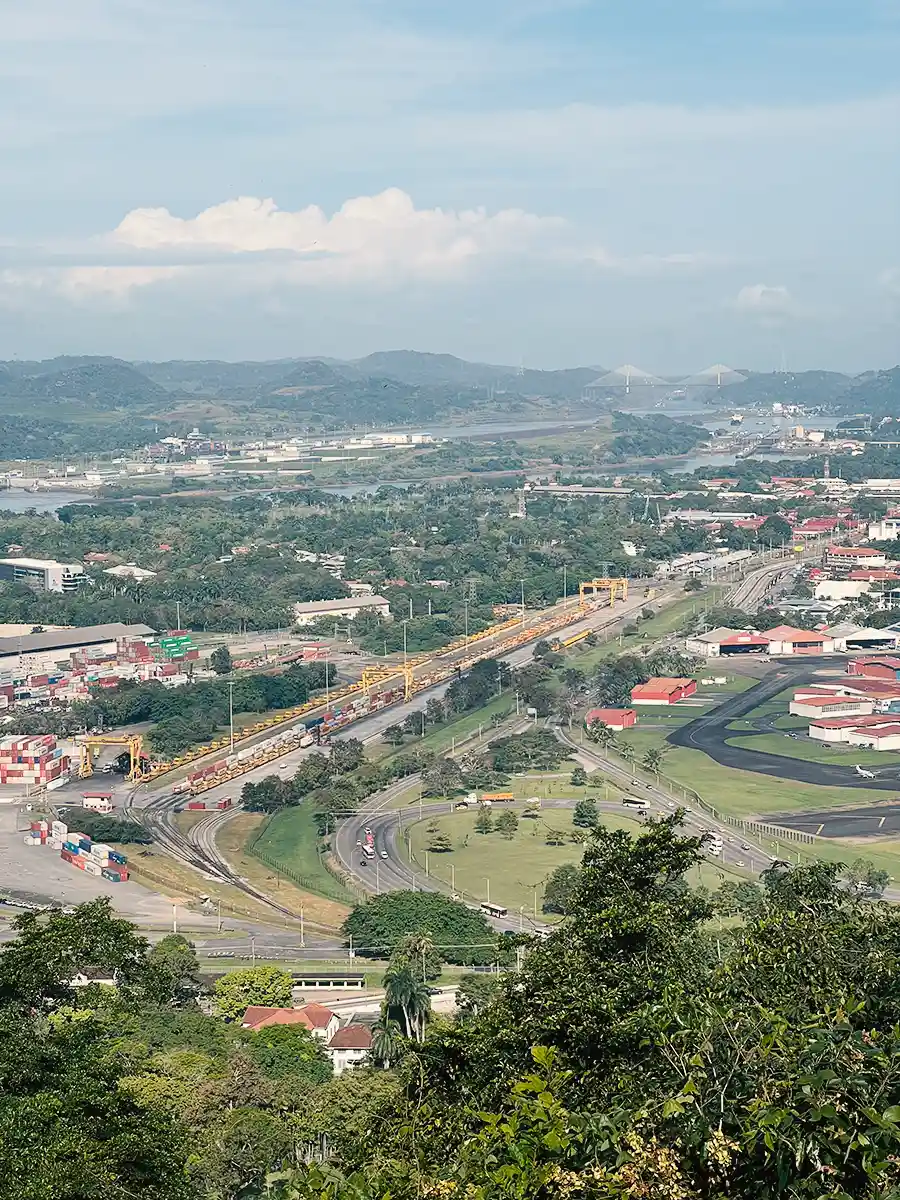 Panama Canal divides America into two parts