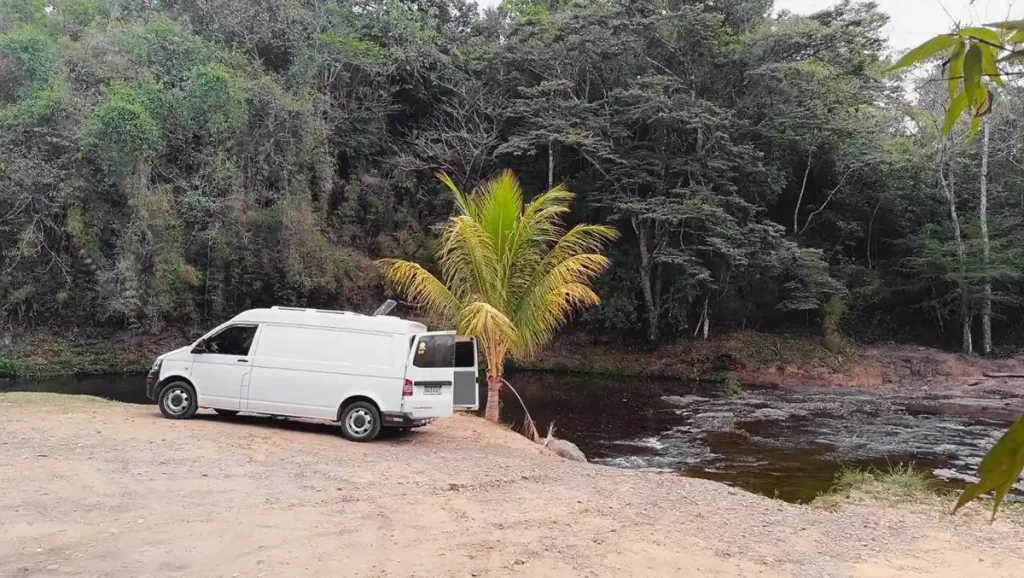 Park your campervan in a safe spot