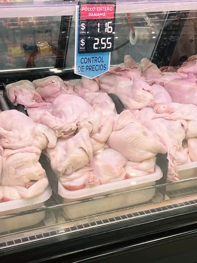 Chicken in a supermarket